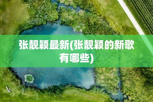 张靓颖最新(张靓颖的新歌有哪些)