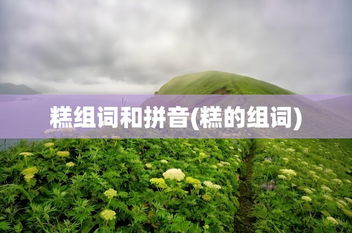 糕组词和拼音(糕的组词)