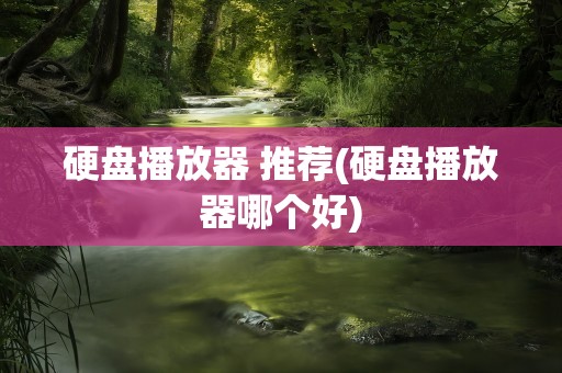 硬盘播放器 推荐(硬盘播放器哪个好)