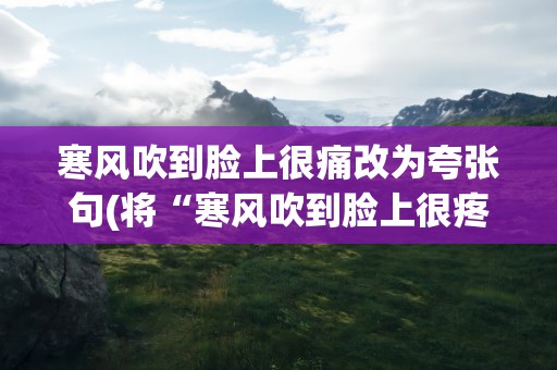 寒风吹到脸上很痛改为夸张句(将“寒风吹到脸上很疼”改为夸张句)