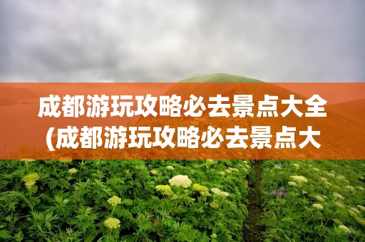 成都游玩攻略必去景点大全(成都游玩攻略必去景点大全图片)
