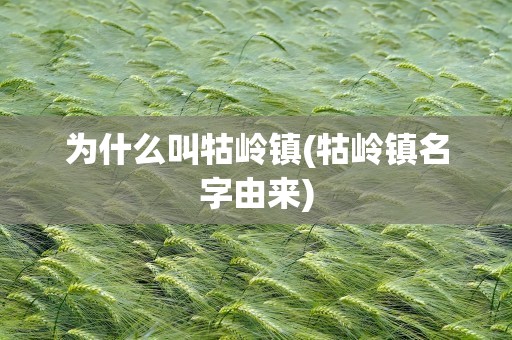 为什么叫牯岭镇(牯岭镇名字由来)