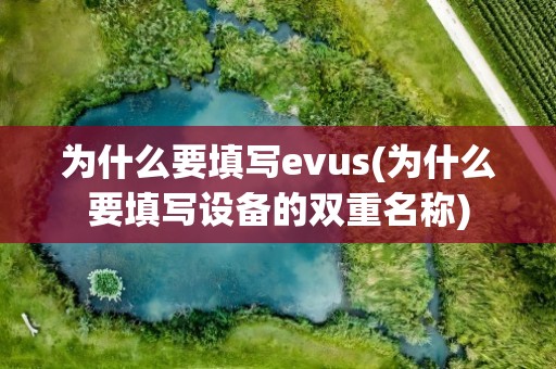 为什么要填写evus(为什么要填写设备的双重名称)