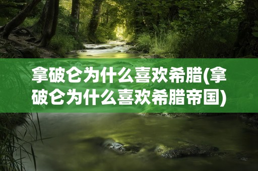 拿破仑为什么喜欢希腊(拿破仑为什么喜欢希腊帝国)