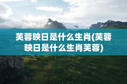 芙蓉映日是什么生肖(芙蓉映日是什么生肖芙蓉)