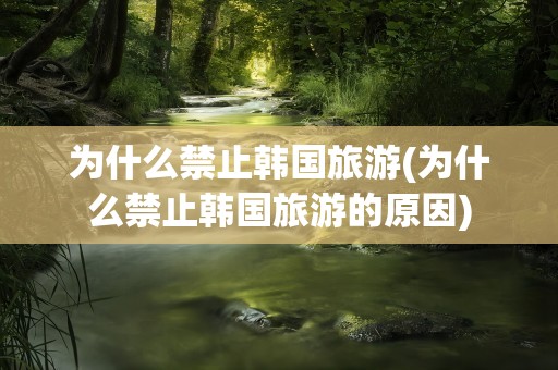 为什么禁止韩国旅游(为什么禁止韩国旅游的原因)