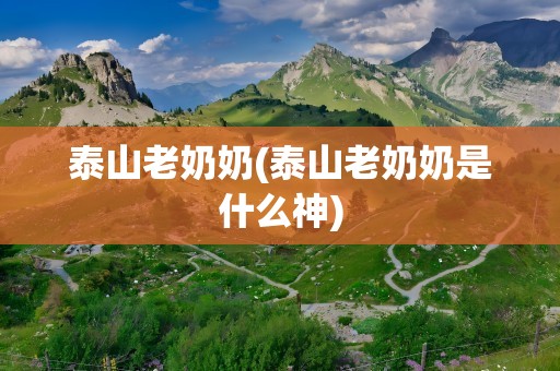 泰山老奶奶(泰山老奶奶是什么神)