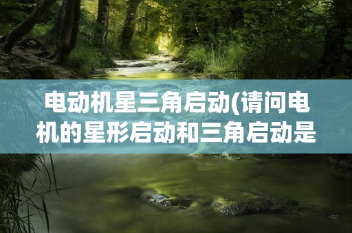 电动机星三角启动(请问电机的星形启动和三角启动是什么)
