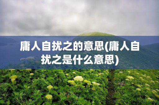 庸人自扰之的意思(庸人自扰之是什么意思)