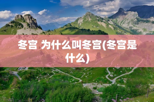 冬宫 为什么叫冬宫(冬宫是什么)
