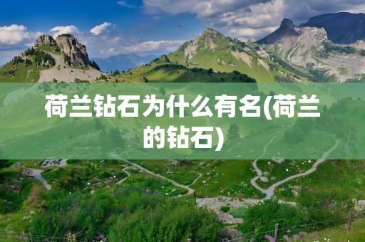 荷兰钻石为什么有名(荷兰的钻石)