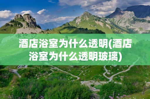 酒店浴室为什么透明(酒店浴室为什么透明玻璃)