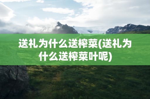 送礼为什么送榨菜(送礼为什么送榨菜叶呢)