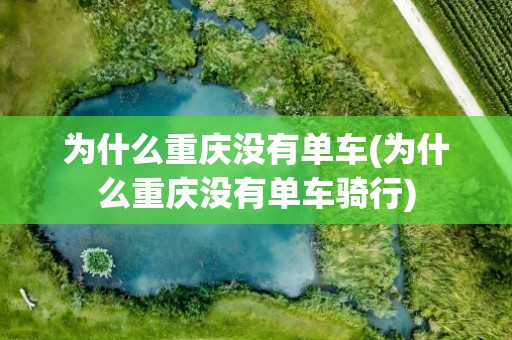 为什么重庆没有单车(为什么重庆没有单车骑行)