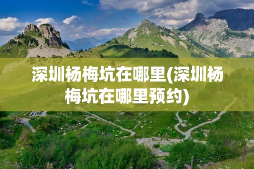 深圳杨梅坑在哪里(深圳杨梅坑在哪里预约)