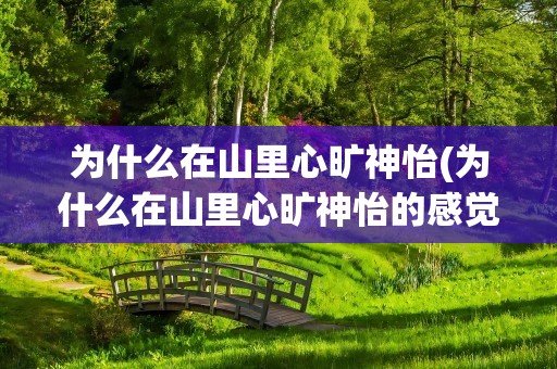 为什么在山里心旷神怡(为什么在山里心旷神怡的感觉)