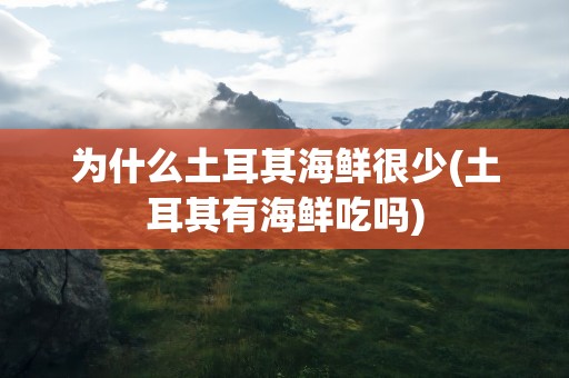为什么土耳其海鲜很少(土耳其有海鲜吃吗)