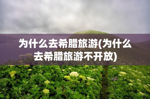 为什么去希腊旅游(为什么去希腊旅游不开放)
