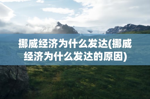 挪威经济为什么发达(挪威经济为什么发达的原因)