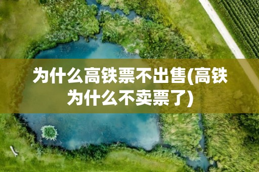 为什么高铁票不出售(高铁为什么不卖票了)