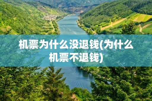 机票为什么没退钱(为什么机票不退钱)
