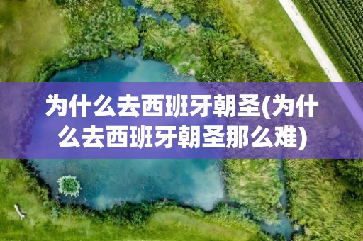为什么去西班牙朝圣(为什么去西班牙朝圣那么难)