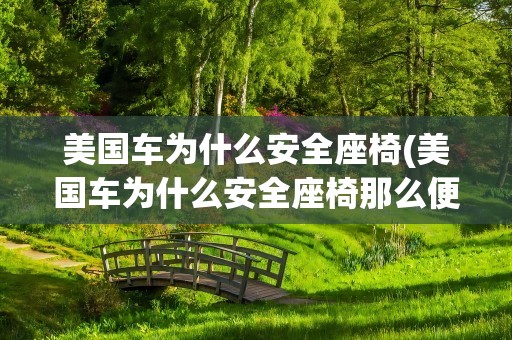 美国车为什么安全座椅(美国车为什么安全座椅那么便宜)