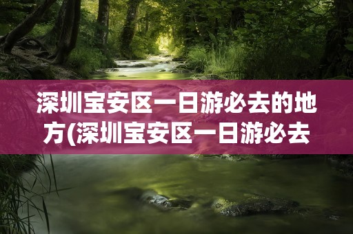 深圳宝安区一日游必去的地方(深圳宝安区一日游必去的地方推荐)