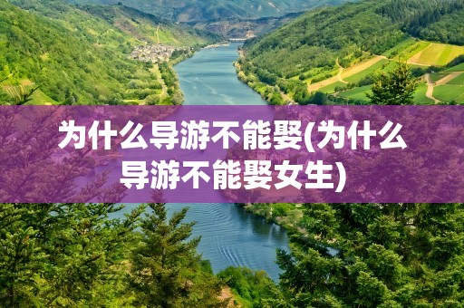 为什么导游不能娶(为什么导游不能娶女生)