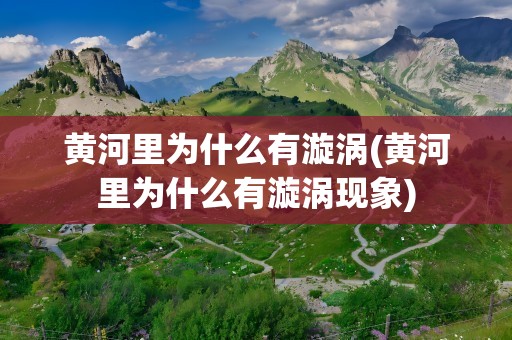 黄河里为什么有漩涡(黄河里为什么有漩涡现象)