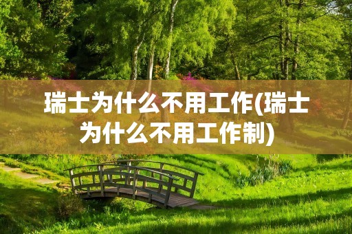 瑞士为什么不用工作(瑞士为什么不用工作制)