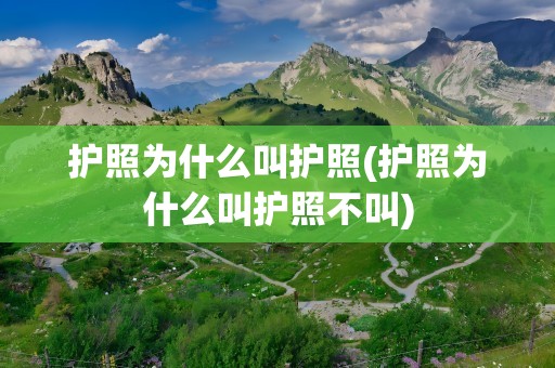 护照为什么叫护照(护照为什么叫护照不叫)