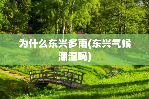 为什么东兴多雨(东兴气候潮湿吗)