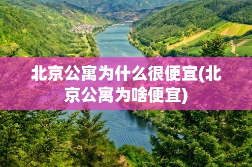 北京公寓为什么很便宜(北京公寓为啥便宜)