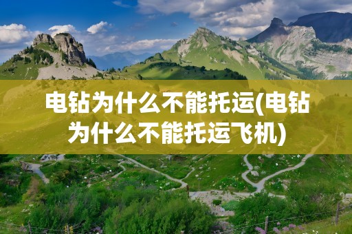 电钻为什么不能托运(电钻为什么不能托运飞机)