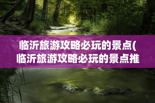 临沂旅游攻略必玩的景点(临沂旅游攻略必玩的景点推荐)