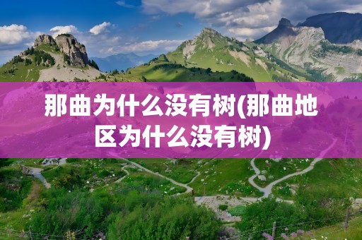 那曲为什么没有树(那曲地区为什么没有树)