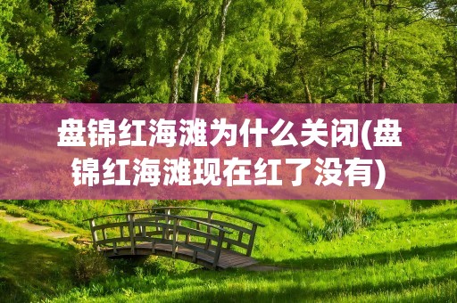 盘锦红海滩为什么关闭(盘锦红海滩现在红了没有)