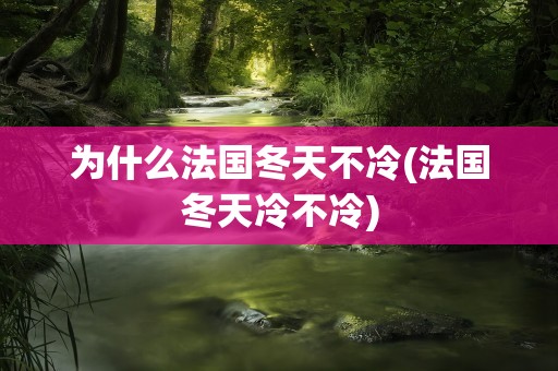 为什么法国冬天不冷(法国冬天冷不冷)
