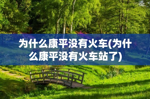为什么康平没有火车(为什么康平没有火车站了)