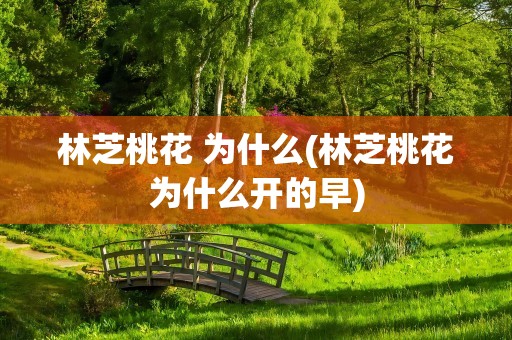 林芝桃花 为什么(林芝桃花为什么开的早)