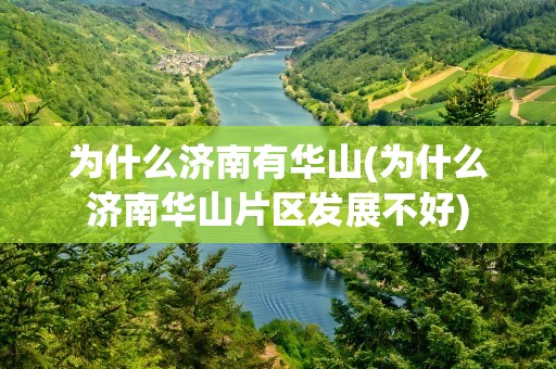 为什么济南有华山(为什么济南华山片区发展不好)