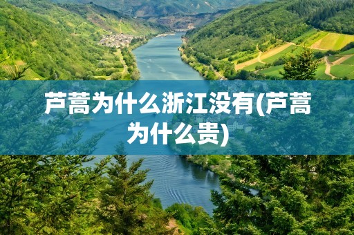 芦蒿为什么浙江没有(芦蒿为什么贵)