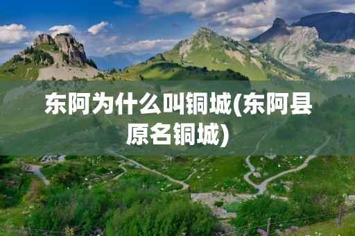 东阿为什么叫铜城(东阿县原名铜城)