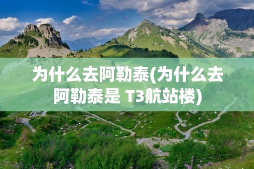 为什么去阿勒泰(为什么去阿勒泰是 T3航站楼)