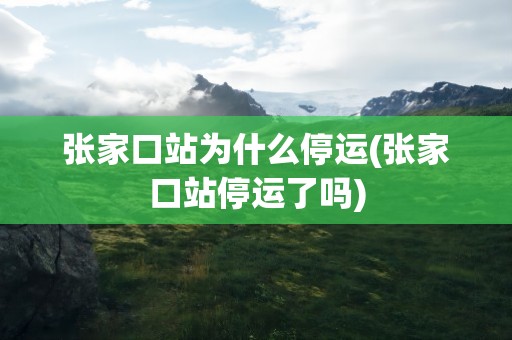 张家口站为什么停运(张家口站停运了吗)