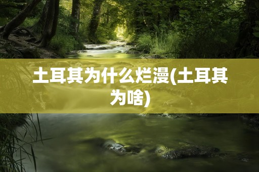 土耳其为什么烂漫(土耳其为啥)