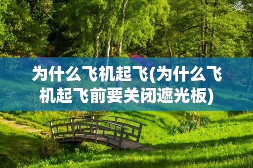 为什么飞机起飞(为什么飞机起飞前要关闭遮光板)