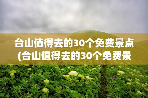 台山值得去的30个免费景点(台山值得去的30个免费景点猪仔)