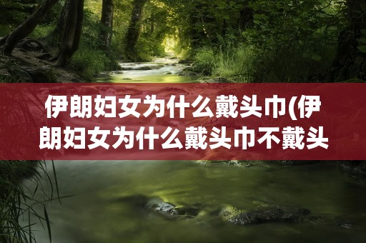 伊朗妇女为什么戴头巾(伊朗妇女为什么戴头巾不戴头巾)
